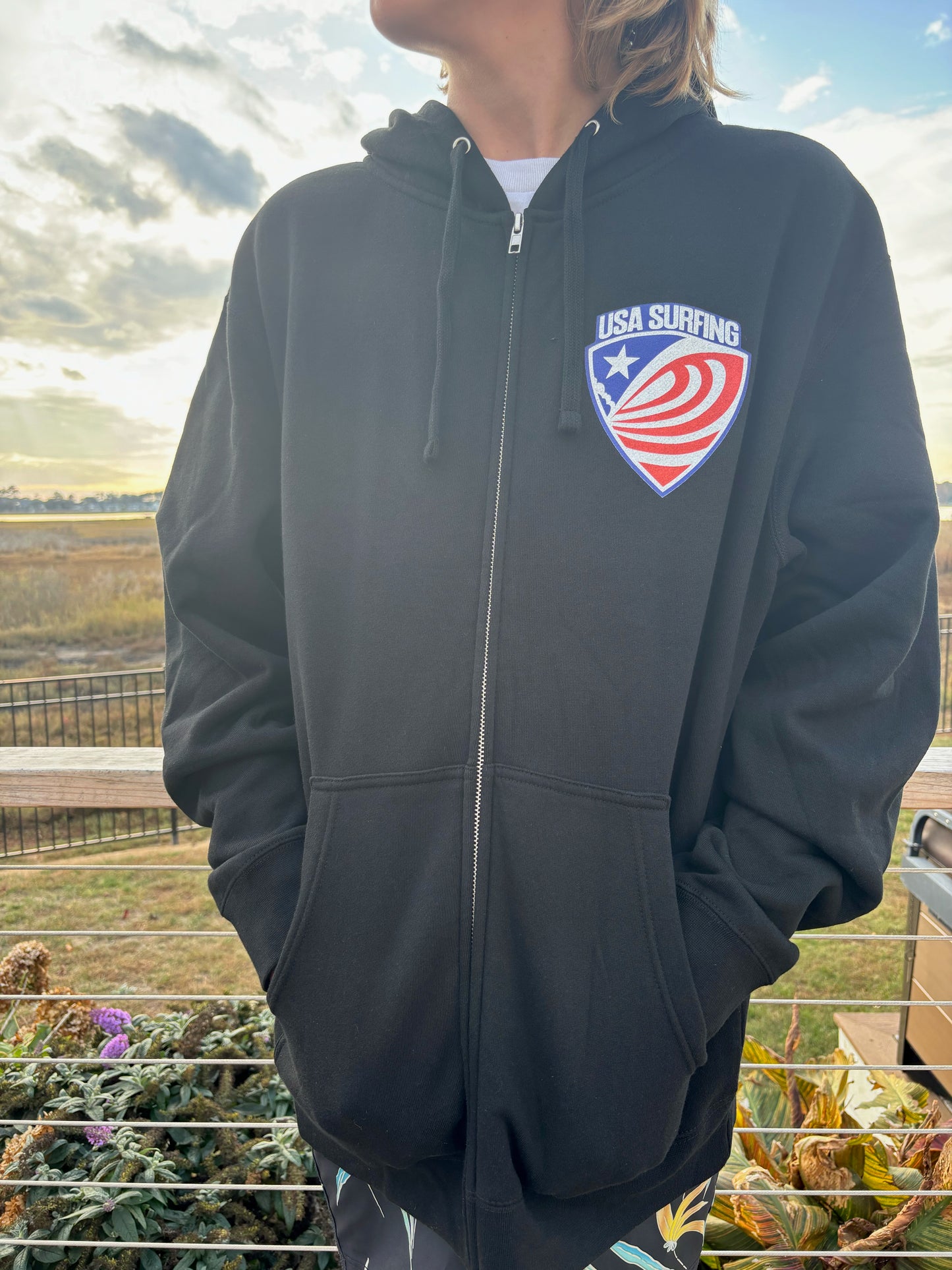 USA Surfing Prime Series - zip up hooded sweatshirt